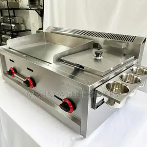 3in1 Commercial Gas Double Griddle With 10litres Deep Fryer