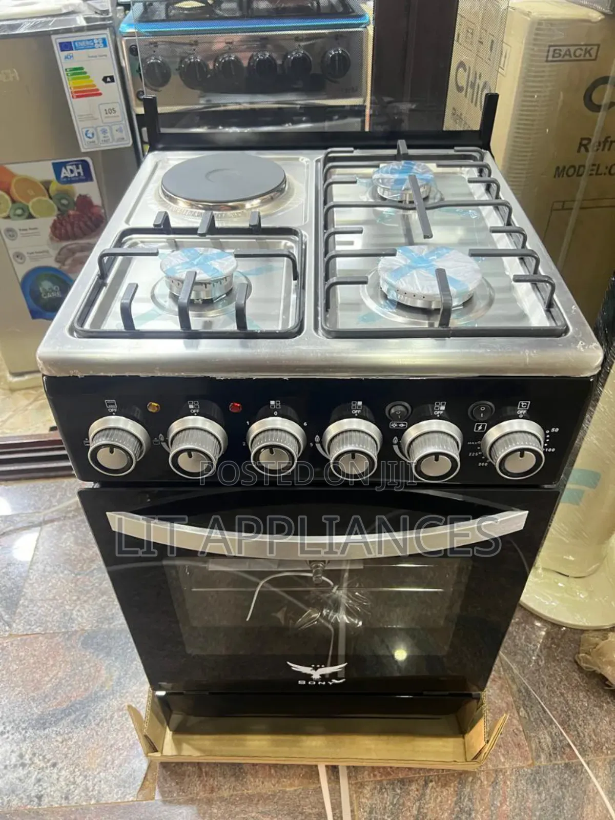 Sony Cooker With an Electric Oven ,50*50 , Temperature, Auto Ignition
