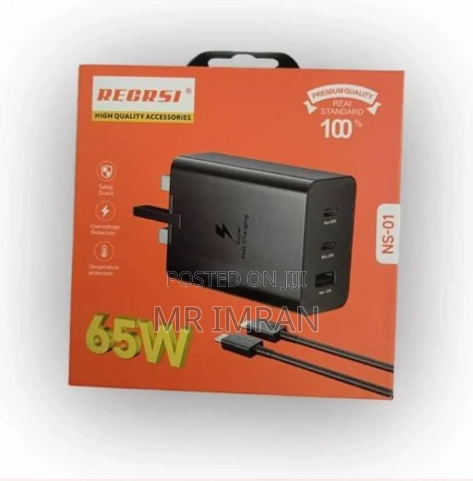 Recrsi Ns01 Usb C Plug 65w Type C Rapid Charger