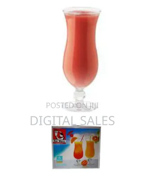 6 Pieces of of Fruit Cocktail Juice Glasses Mugs