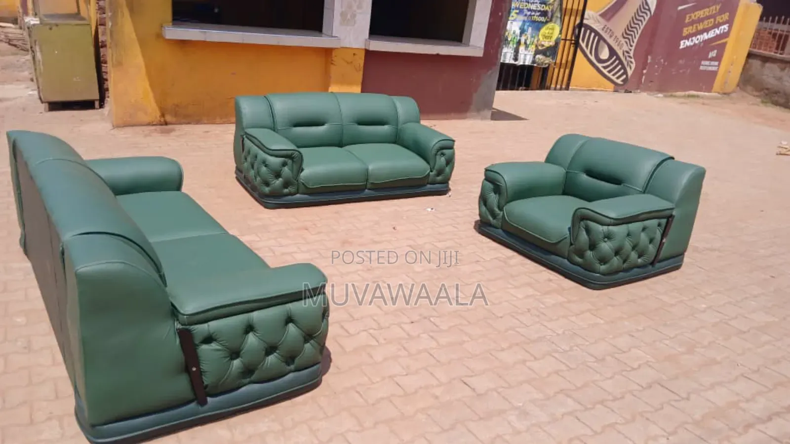 Green Sofa Set