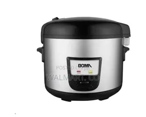 Boma 12 Litres Stainless Steel Rice Cooker Pot With Steamer-Silver