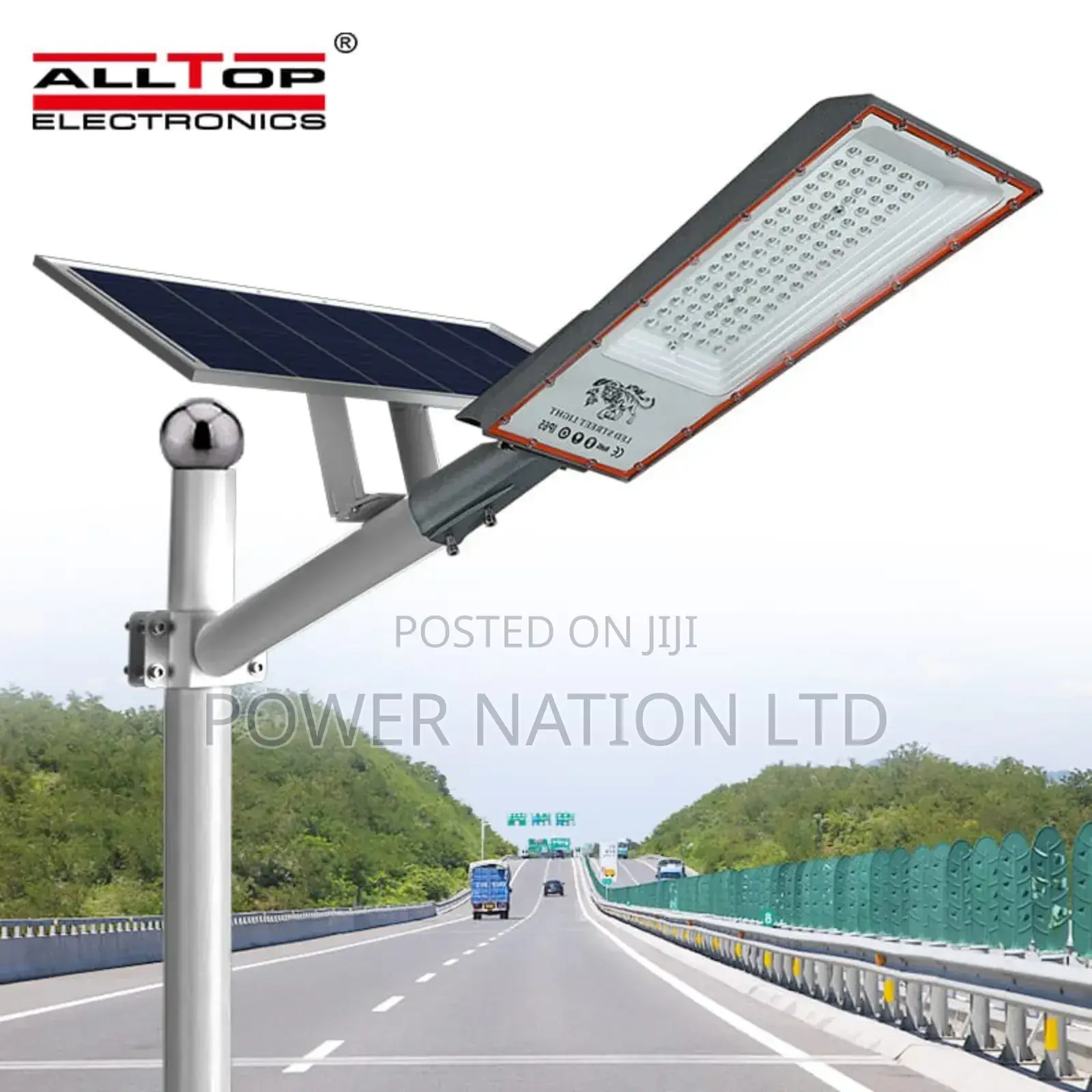 100w Alltop Solar Street Light With Separate Panel