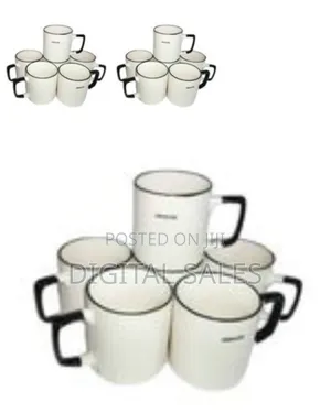 6 Pieces of Self Design Line Tea Coffee Cups Mugs-