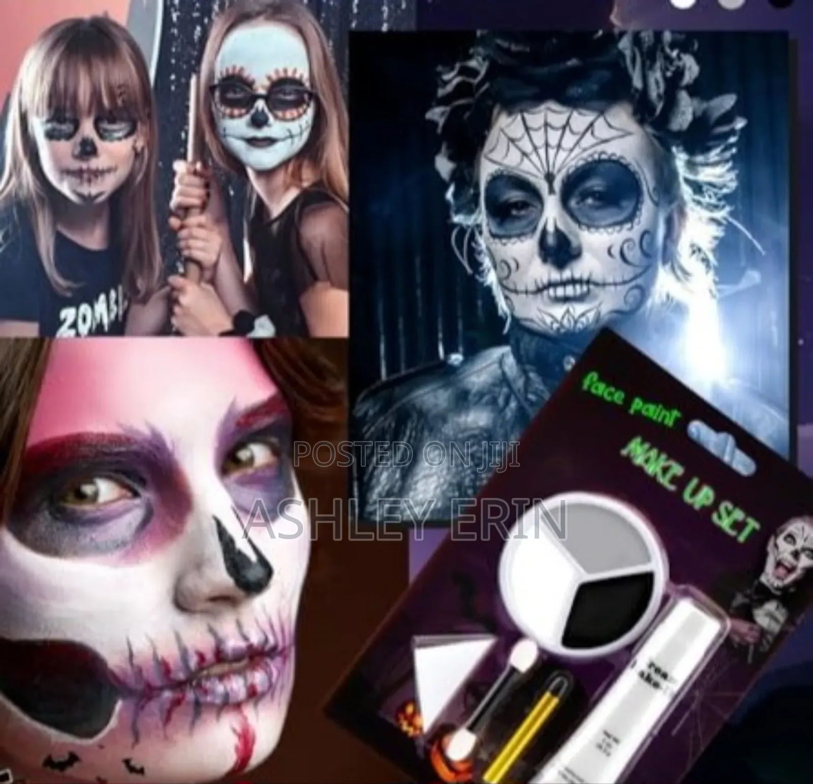Face Paint, Black White Grey