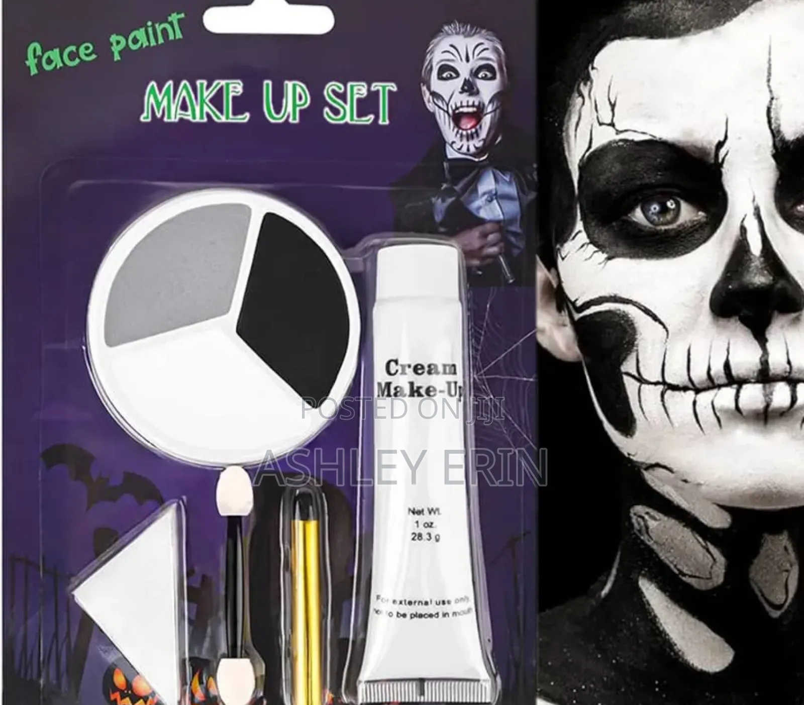 Face Paint, Black White Grey