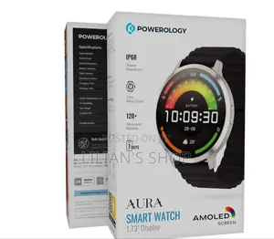 Powerology Aura Smart Watch With 1.73" Amoled Screen