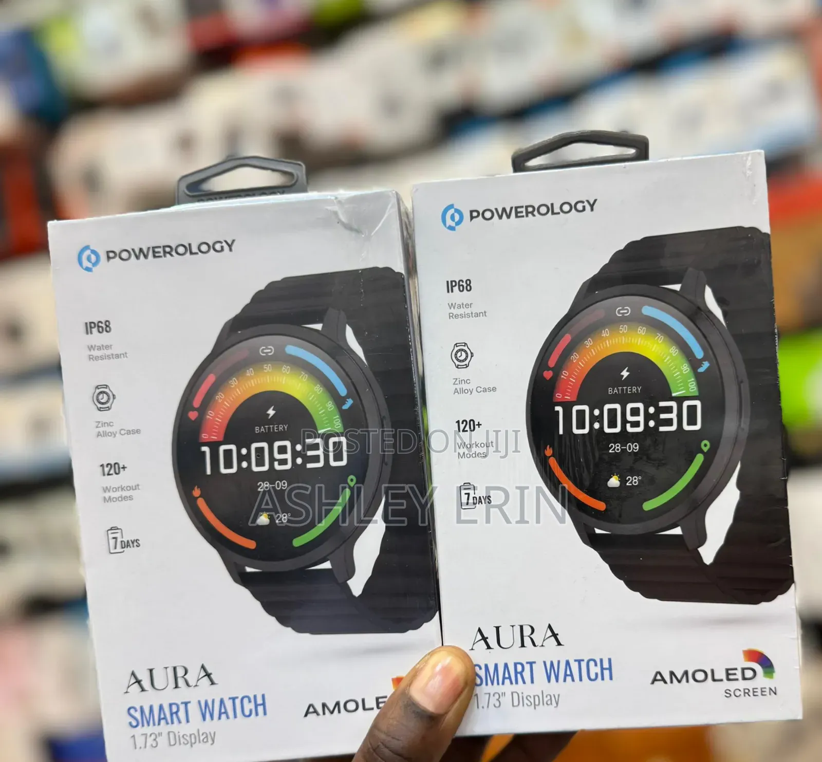 Powerology Aura Smart Watch With 1.73" Amoled Screen