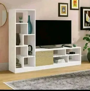White Wooden Tv Stand