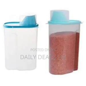 2.5 Litre Food Plastic Storage Grains Cereal Container, Blue
