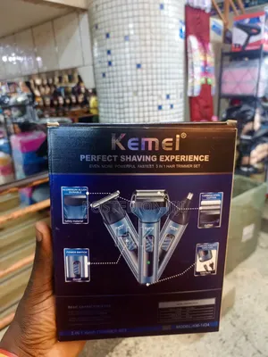 Kemei 3-in-1 Hair Trimmer Set, Model Km-1434.