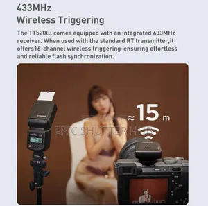 Godox Tt520iii Wireless Speedlite - Built-in Receiver And Rt