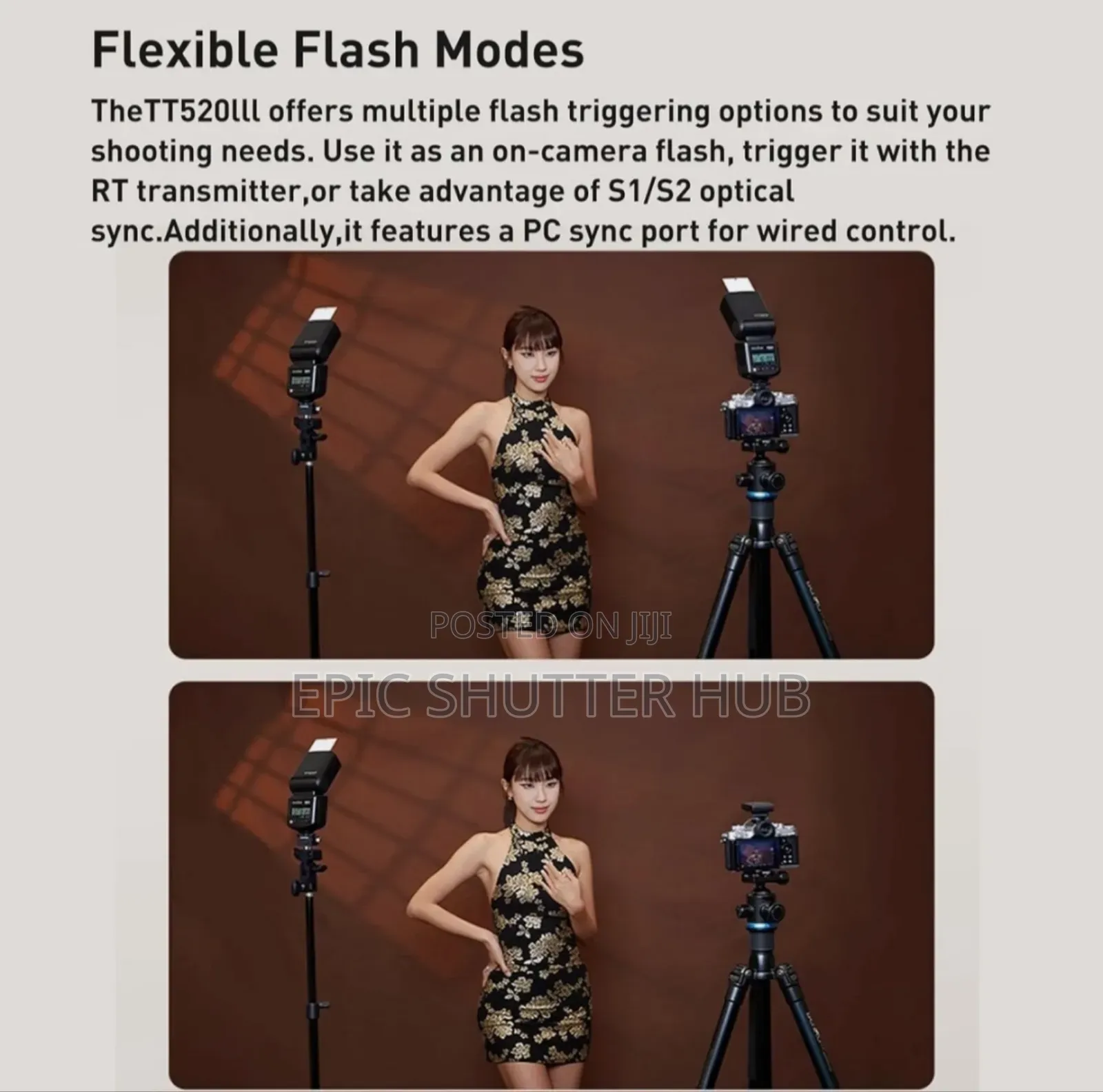 Godox Tt520iii Wireless Speedlite - Built-in Receiver And Rt
