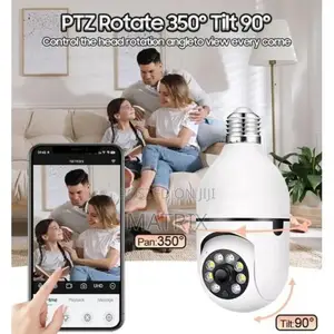 Bulb Wifi Camera E27 With Ai Tracking and Night Vision