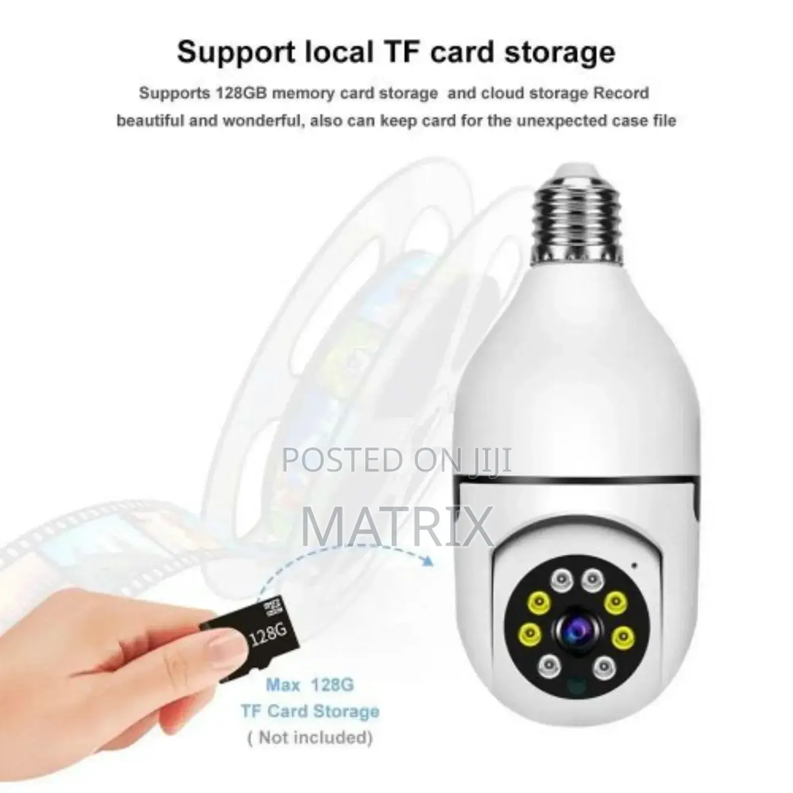 Bulb Wifi Camera E27 With Ai Tracking and Night Vision