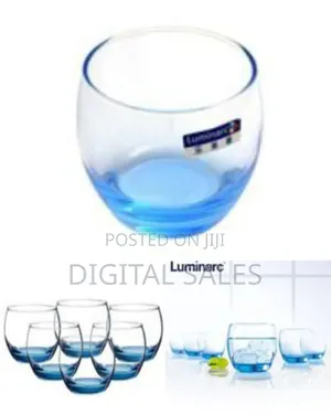 Luminarc 6 Pieces of Oval Water Juice Drinking Glasses Cups