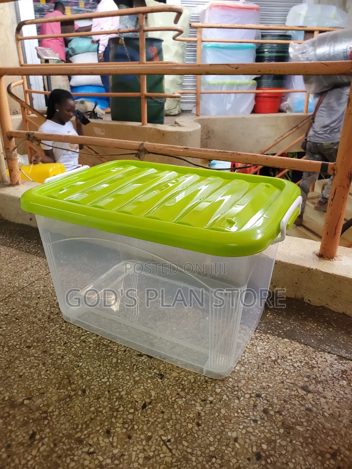 40litres Plastic Transparent Storage Boxes Plastic Storage Boxes