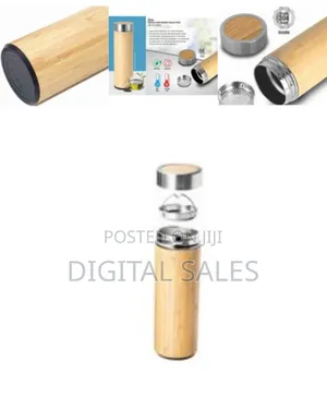Double Wall Stainless Steel Bamboo Insulating Vacuum Flask