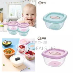4pc Baby Food Storage Container Boxes - Multi-Colour