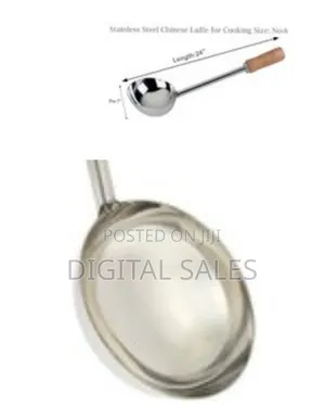 24"Hospitality Chinese Ladle Scoop With Wooden Handle for Hotel