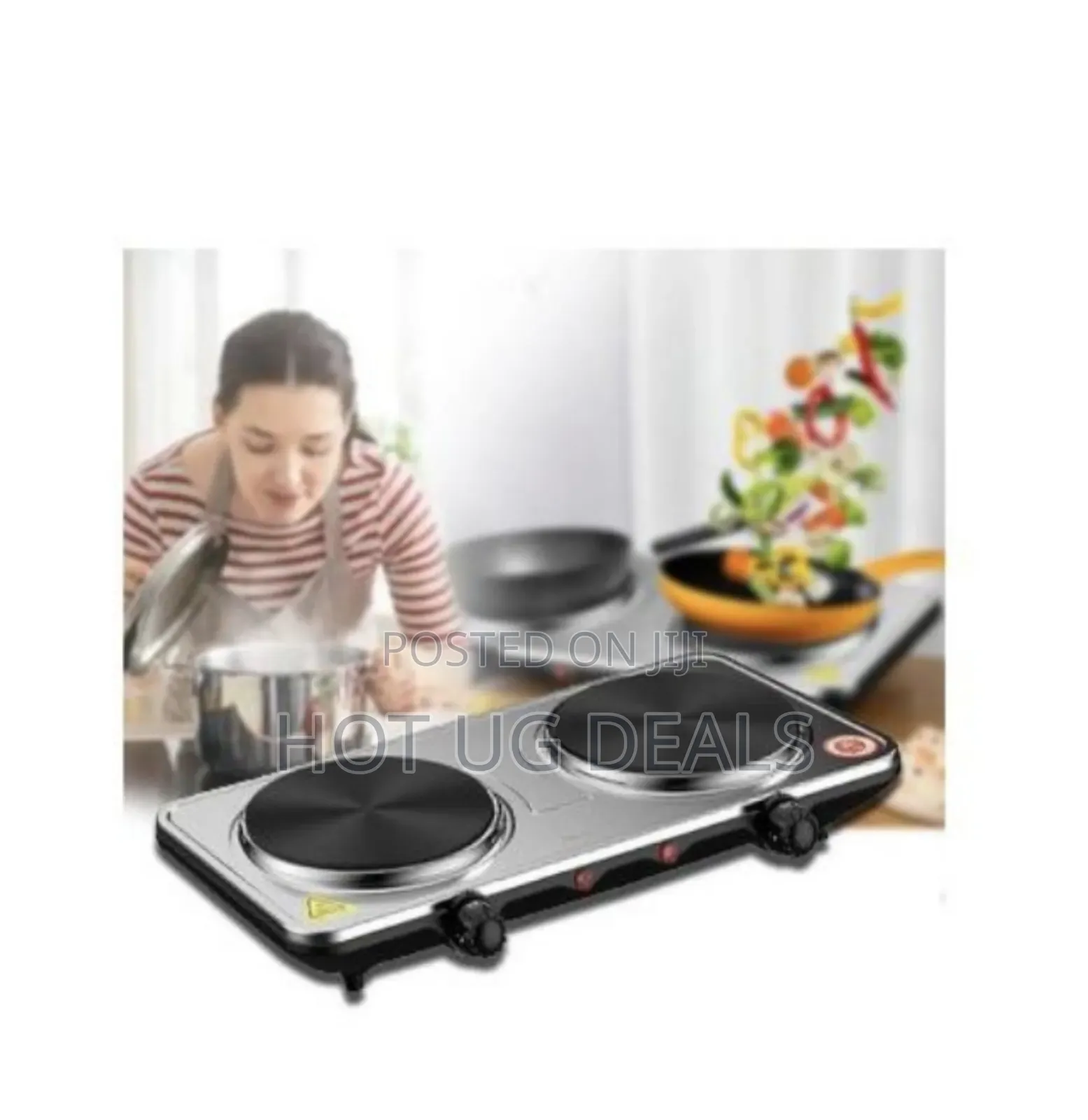 Double Electric Hot Plate  Stove  Temperature Adjustment Hot Plate