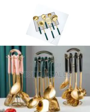 7 Pc Kitchen Tool Cooking Utensils Serving Spoons