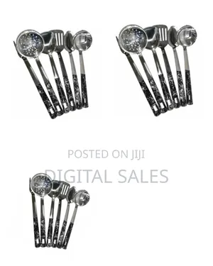 6 Pieces of Kitchen Tool Food Serving Utensil Spoons Cutlery