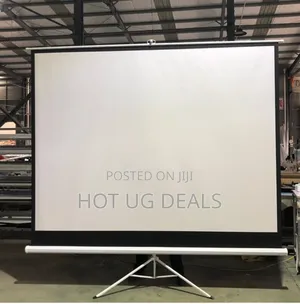 2m X 2m Projector Screen With Stand - White