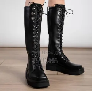 High Flat Laced Jungle Shoes