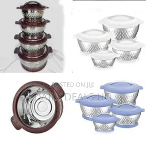 4 PCS Insulated Hot Pot Dishes Food Warmer Casseroles -Multi-Colour
