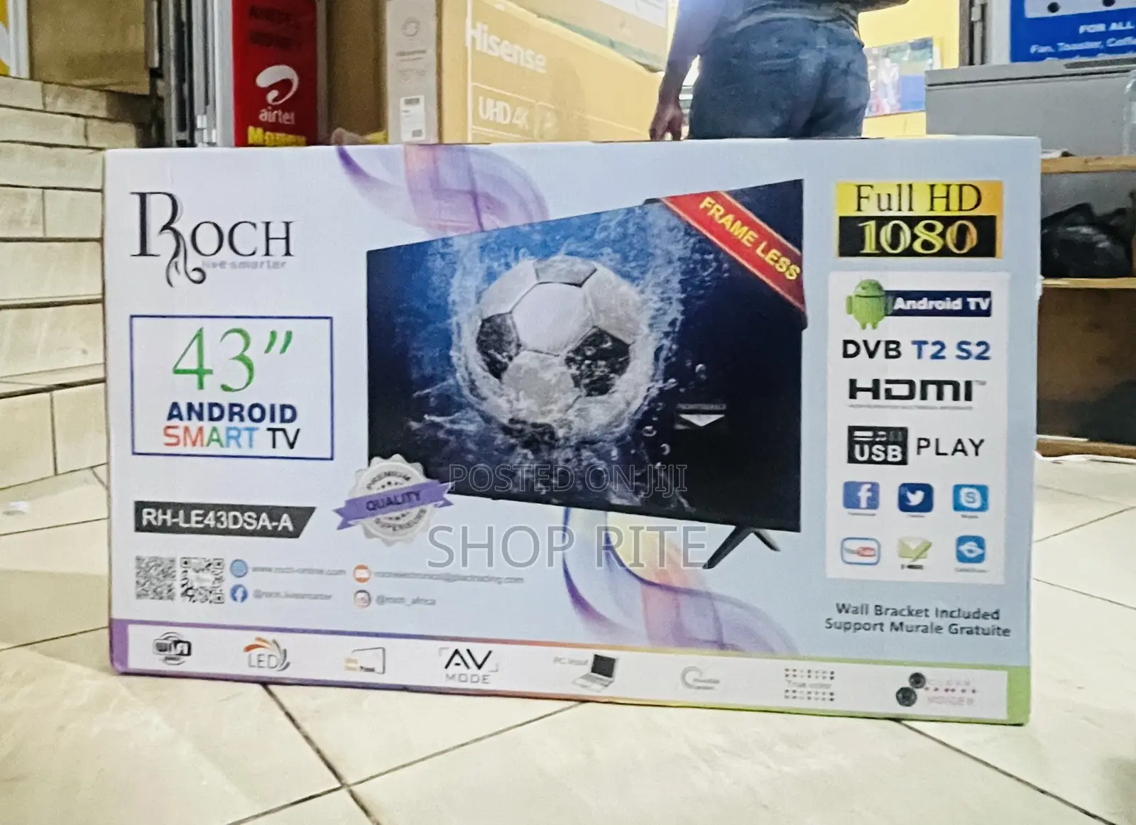 Roch 43 Inches Smart Android 43 Inches TVS