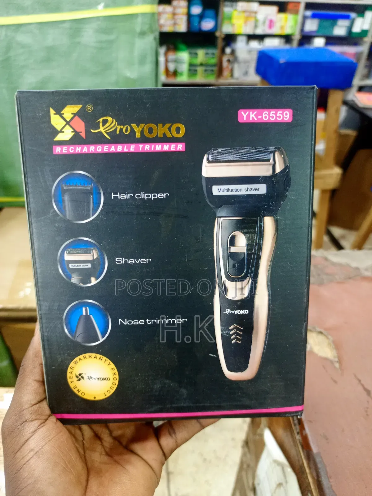 Pro Yoko 3-in-1 Rechargeable Trimmer, Model