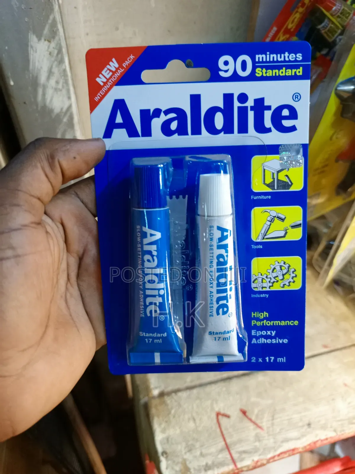 Araldite 90 Minutes Standard, a Two-Part, Slow-Setting Epoxy Adhesive.