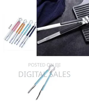 Stainless Steel Kitchen Tongs Small Barbecue Grill Cooking Tongs BBQ