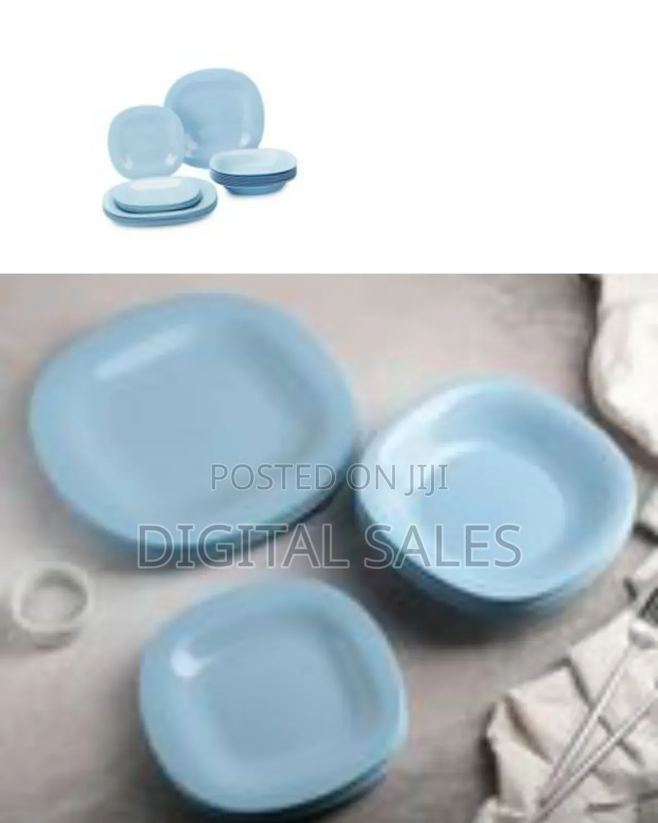 Luminarc 18 Piece Luminarc Plates,Side Plates and Bowls Dinner
