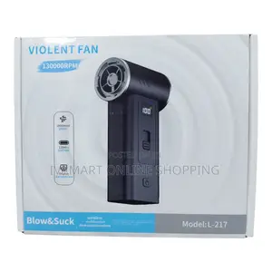 2 in 1 Mini Violet Fan / Vacuum Cleaner / Air Blower