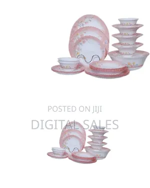 26 PCS Flowered Opalware Dinner Set With Saucer, Plates,Side Plates 0