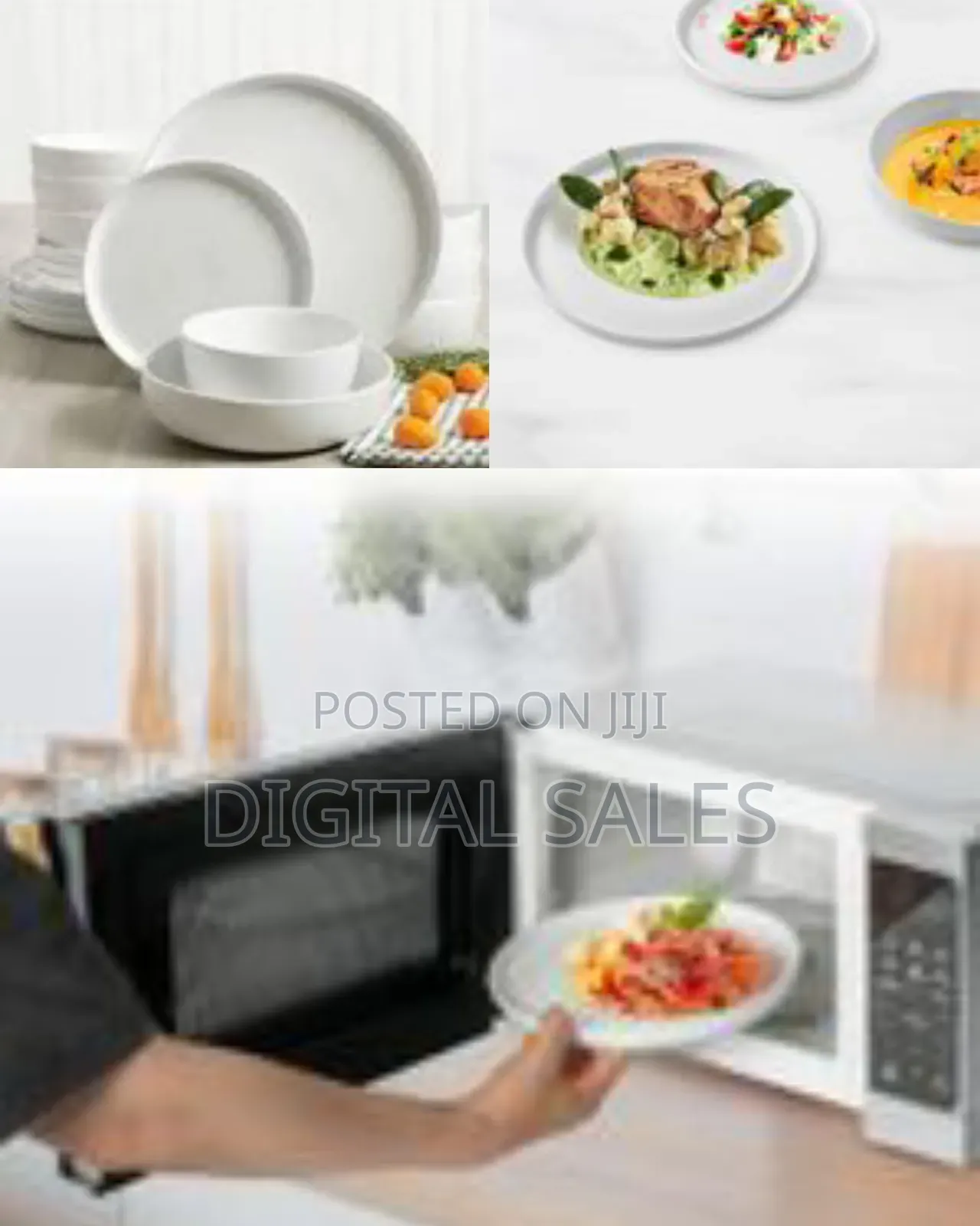 24-Piece Dinnerware Set, Stonewashed Dinner Set for 6 Including Dinner