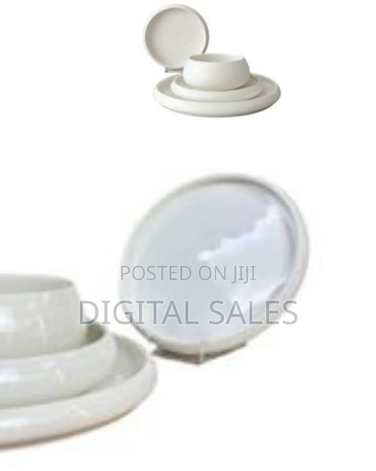 24-Piece Porcelain Serviesset Dinnerware Set, Bavary Chubby Stonewashe