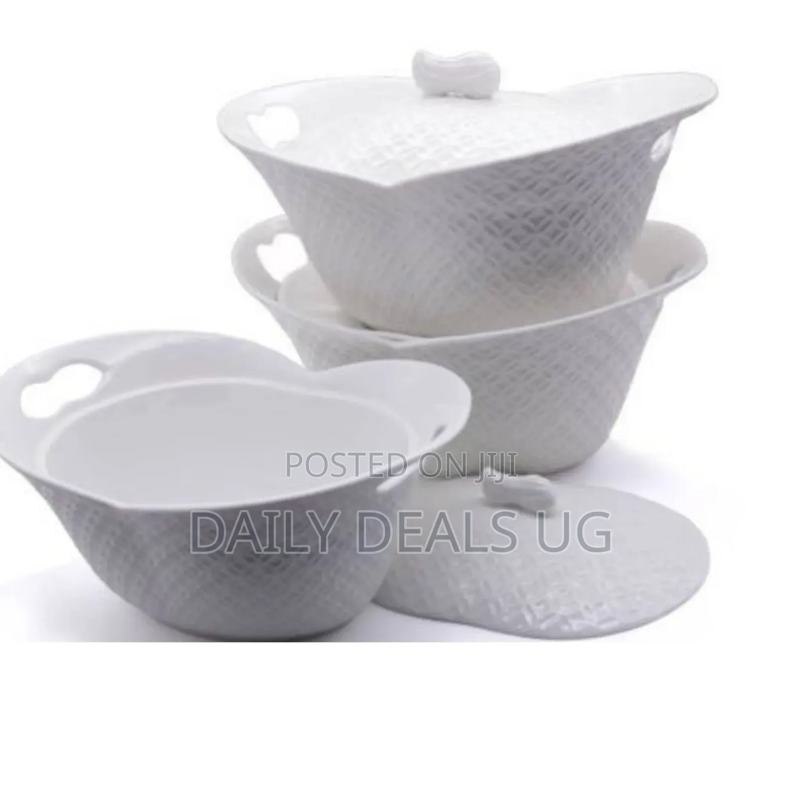 Other 3 Piece Serving Dishes - White