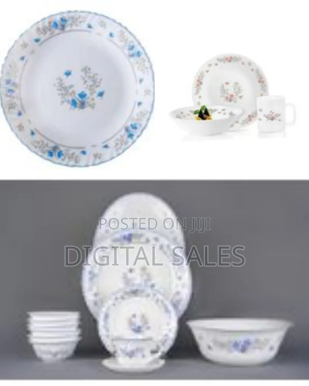 Luminarc Dinner Set 12pc Elizabeth or Alaricia - 4 Cups, 4 Bowls