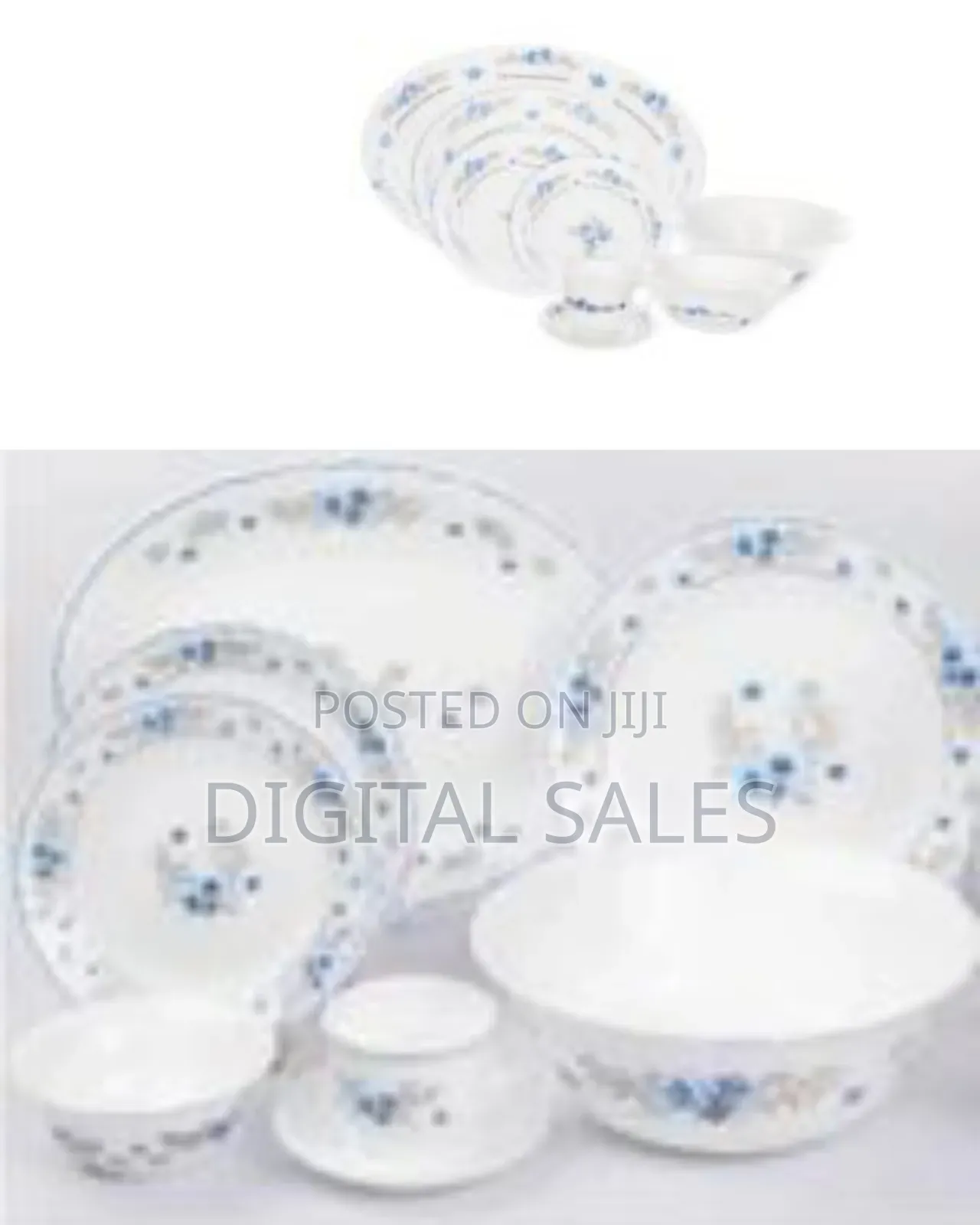 Arcopal 38pcs Dinnerware Set 1pc Oval Plate+ 6pcs Dinner Plate+6pc