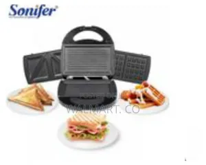 Sonifer Sf6050 3 in 1 Electric Nonstick Waffle Sandwich Maker