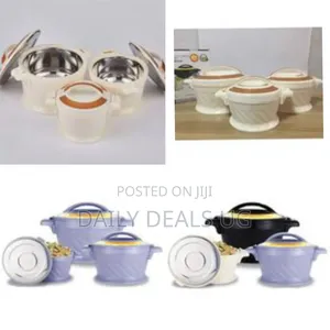 3pc Set Food Warmer Thermal Insulation Hot Pot Casserole Lunch Boxes