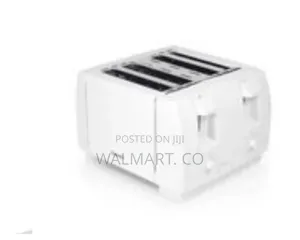 Saachi 4 Slice Stainless Steel Bread Toaster-White