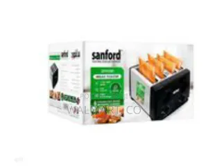 Sanford 4 Slice Stainless Steel Bread Toaster-Black