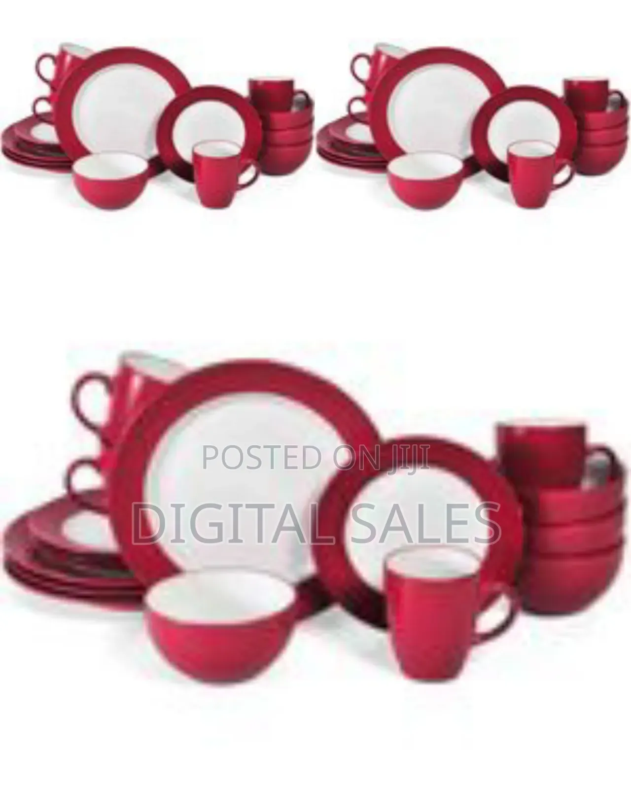 Tableware Set of Plates Cups Bowls Sideplates Dinner Sets 16-Piece