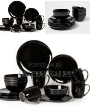 16-Piece Shinny Round Ceramic Tableware Dinnerware Set Stoneware Cups