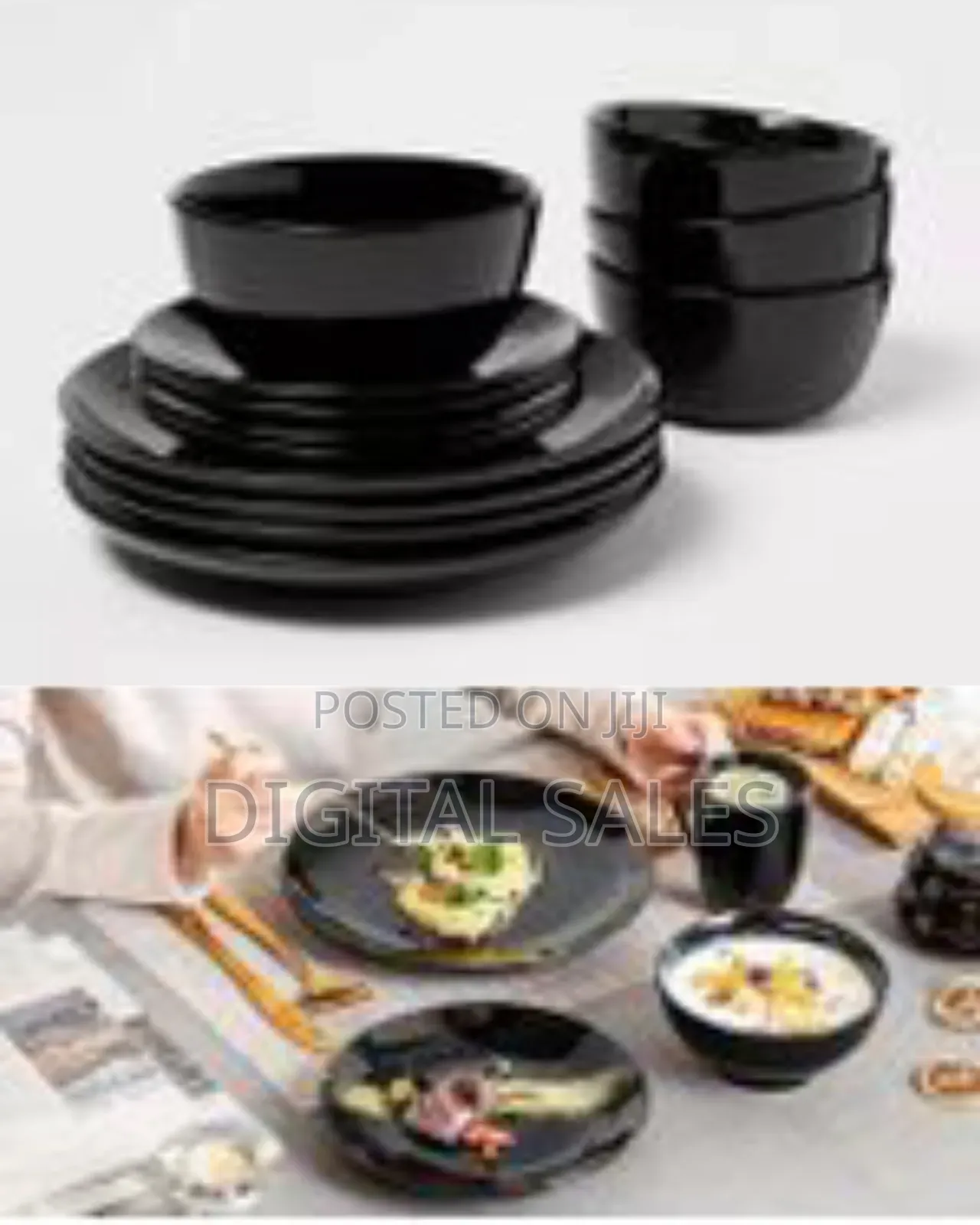 16-Piece Shinny Round Ceramic Tableware Dinnerware Set Stoneware Cups