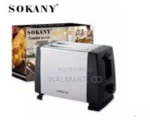 Sokany Automatic Fast Heating 2 Slice Electric Bread Toaster-Silver